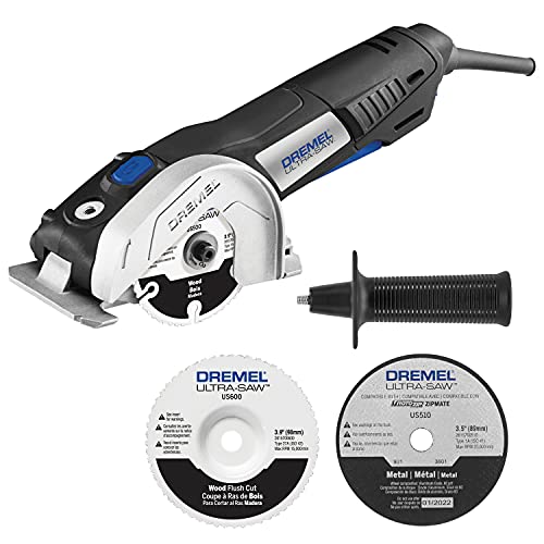 Dremel US40-04 Ultra-Saw Corded Compact Saw Tool Kit with 3 Cutting Wheels