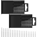 Honoson 40 Pieces Micro Drill Bit Set Small Hss Twist for Precision