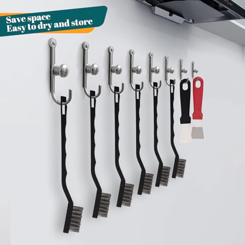 12 Pcs Mini Stainless Steel Wire Brush Set, Wire Scratch Brush - style: Stainless Steel