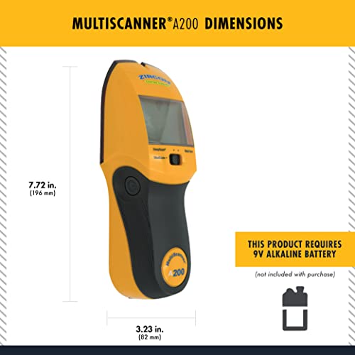 Zircon® MultiScanner™ A200 Stud Finder with Metal & Live Wire Detection - size: Center Finding, style: A200