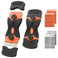 2 Pack Double-Ended Razor Blade Scraper, 30 Blades (Orange) - color: 2 Orange