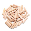 48Pcs 6mm x 25mm / 1/4 Inch x 1 Inch Wooden Dowel Pin - size: 6 x 25mm