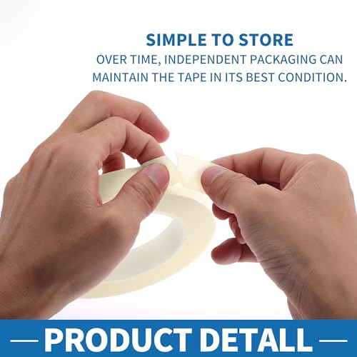 Painters Tape Easy Removal 0.8 Inches x 52.5 Yards White - color: White, size: 0.8 Inches x 52.5 Yards