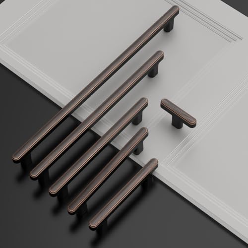 Asidrama 10 Pack 3 Inch(76mm) Oil Rubbed Bronze Kitchen Cabinet Handles, Cabinet Pulls Kitchen Cabinet Hardware for Cupboard Drawer Pulls - color: Oil Rubbed Bronze, size: 3" Hole Center, style: 10 Pack