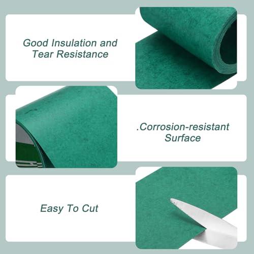 MECCANIXITY Electrical Insulating Fish Paper 90mm, 10ft Green - size: 90mm
