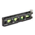 BETHEL 6 Inch Magnetic Torpedo Level with 4 Bubble Vials, V-Groove & Magnetic Rails, Black Aluminum Alloy Construction - color: Black 6in