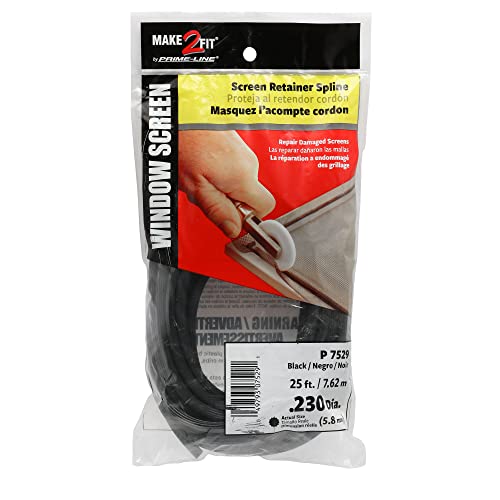 Prime-Line P 7529 0.23 In. x 250 ft. Roll Gray Spline (1 Roll) - size: 0.23 in.
