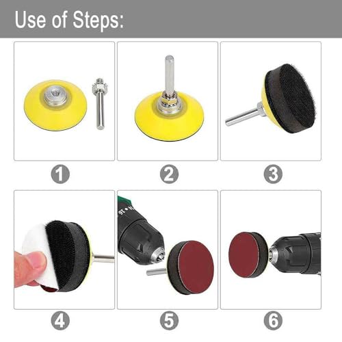 240 Pcs 2 Inch Sanding Discs Kit, 80-5000 Grit Hook and Loop Sand Paper - style: 2 Inch 240PCS 80-5000 Grit