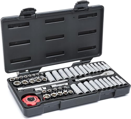 GEARWRENCH 51 Piece 1/4" Drive SAE/Metric Mechanics Tool Set | 80300