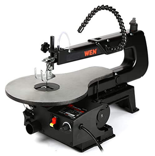 WEN Variable Speed Scroll Saw, 16-Inch with Work Light and Easy Access Blade Changes (3923)