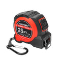 HAUTMEC 1.25“ Wide Blade Heavy Duty Tape Measure 25 ft for Construction Contractor Carpenter, Retractable Easy Read Tape Measure Nylon Coated Blade,Auto Lock, Dual Magnetic Hook,HT0283