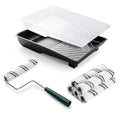 9 Pcs 6 Inch Microfiber Paint Roller Kit - size: 6 Inch Paint Roller Kit, 9pcs
