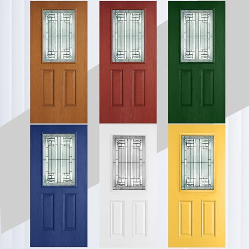 Pushglossy 22 x 36 Entry Door Glass Insert, Low-e, Saratoga - size: 22 x 36, style: Saratoga