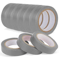 Romeda 9 Pack Electrical Tapes, Electrical Tape Water, Sun, and Oil Resistant, Electrical Tape is Suitable for Most Domestic, Commercial, and Industrial environments - Gray - color: Grey