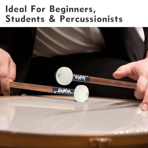 Timpani Mallet Wool Felt Drum Mallets Maple Handle - size: Felt Mallets