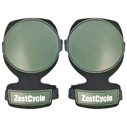 Tactical Knee Pads for Work, Hunting, Construction, Gardening, Paintball w/Foam Padding, Hard Shell & Adjustable Straps (Green) - color: Green