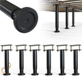6Pcs Bed Frame Support Leg, Adjustable Height 5.8"-9", Extra Sturdy Steel Bed Frame Support Legs with Wider Rubber Base, More Stable/Quieter, Bed Slat Reinforcement Kit for King/Queen Bed - size: 5.8"-9" (6pcs)