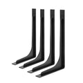 12inch x 7inch shelf brackets,L Shelf Brackets, die-cast formation, vertical Angle, premium alloy metal heavy duty shelf bracket, high strength Mounting Hardware Included, Corner Brace Joint,pack of 4 - size: 12 inch x 7 inch