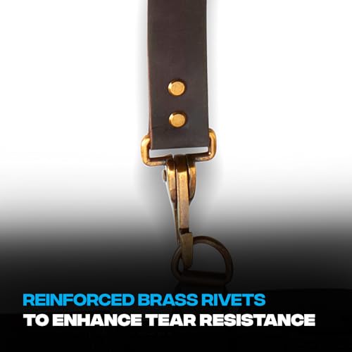 OX Tools Pro Oil Tanned Leather Tool Belt Suspenders for Men - Heavy Duty & Padded Support w/Adjustable Chest Strap OX-P263501 - Tirantes Para Bolsas de Construccion - color: Suspenders