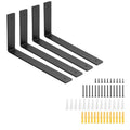 12 Inch Heavy Duty Floating Shelf L Brackets, 160 lbs, 4 Pack - size: 12x6"(4pcs)