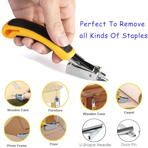 Upholstery and Construction Staple Remover with Tack Puller Tool, Nail Puller, Carpet Remover, for Removing All Kinds of Staples for Furniture, Wooden Case, Carton, Floor, Photo Frame （3pcs） - style: Style4