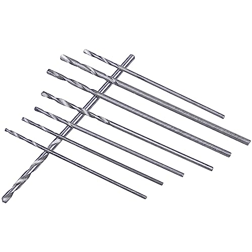 Mesee 20 Pieces HSS Mini Micro Drill Bit Set, 0.3-1.6mm Shank Twist Drill Bits Precision Drill DIY Kit Rotary Hand Tools Accessory