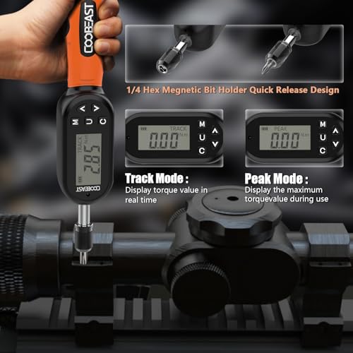 38pcs Digital Torque Screwdriver 1/4" Drive(1.01-106.2in-lbs/0.11-12Nm)