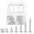METALLIXITY Phillips Pan Head Self Tapping Screw M5 200Pcs - color: Silver tone, size: M5x12,16,20,25,30,40mm