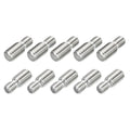 M8x10mm to M10x15mm Double End Threaded Stud Screw Reducing Bolt,304 Stainless Steel Thread Reducer Adapter for Furniture Fastener Welding, Hardware Connectors 10 Pack - size: M8x10mm to M10x15mm