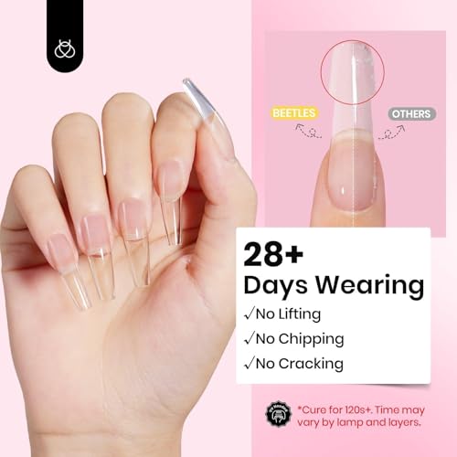 Beetles Hard Gel Kit Low Heat, Mint Sheer 2 Pcs Clear Builder Nail Gel Nail - color: Mint Sheer Clear Low Heat 2-Pack