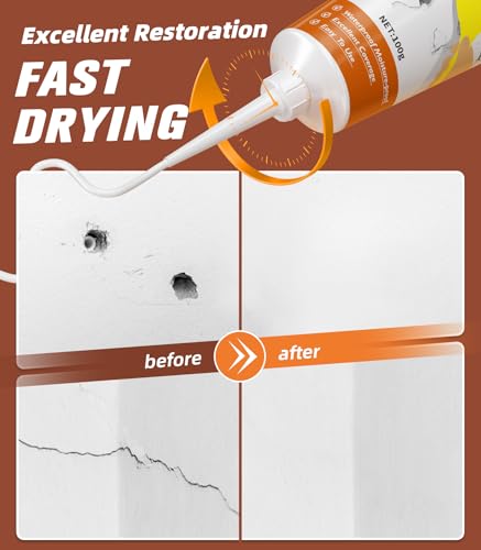 NINGOO Drywall Repair Kit,2 Pack Wall Repair Paste for Wall Holes & Cracks