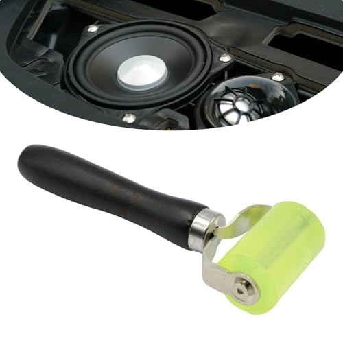1 Pc Automobile Sound Deadener Rolling Wheel Roller,Car Audio Sound Deadening Application Wheel Roller,Noise Filter Application Wheel Roller Sound Heat Insulation Mat Wallpaper Application