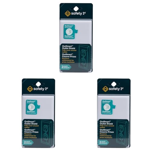 Safety 1st OutSmart Outlet Shield,(Pack of 6) - size: 1 Count (Pack of 6)