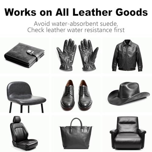 Dark Gray Leather Repair Kit, Recoloring Balm, Leather Dye | Restore Scratches, Faded & Aged Leather & Vinyl Couches, Boots, Car Seats & Furniture - color: Dark Gray