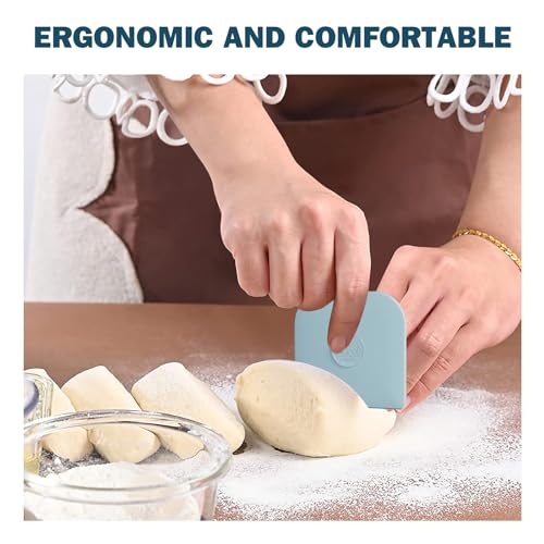 Pan Scraper, 10 Pcs Pot & Dish Scraper Plastic, Sturdy Scraper Kitchen Tool, Aqua - color: Aqua, size: 10 Pcs