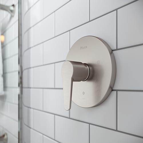 Pfister Pfirst Modern Single Handle Shower Faucet Valve Trim Kit R89040K - color: Brushed Nickel, size: 1 Pack