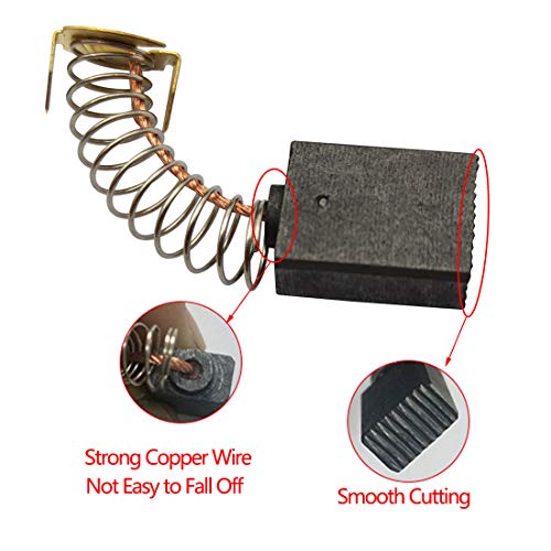 Electric Carbon Motor Brushes, 30Pcs Angle Grinder Carbon Brushes Replacement Repair Kit The Maintenance of Motors 6.5x13.5x18mm 153A - size: 153A