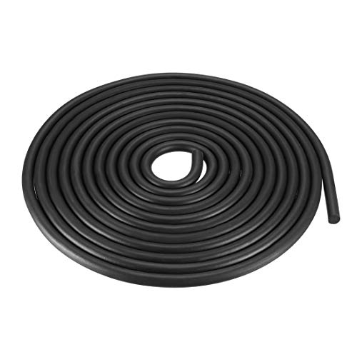 uxcell Foam Rubber Seal Weather Strip 9mm Diameter 5 Meters Long Black - size: 9mm x5m