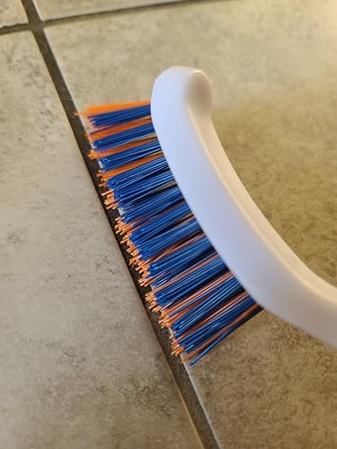 Bring It On Grout Cleaning Brush 2-Pack – Crevice Cleaning Brush with Stiff Nylon Bristles, 8-Inch Heavy-Duty Scrub Brush for Tile, Grout, Shower, Bathroom, Kitchen, Corners & Tight Spaces - style: 2 Pack
