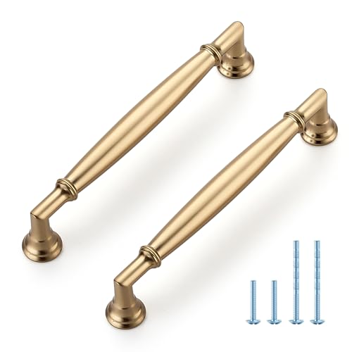 HOME EDIT Champagne Bronze Cabinet Handles 5 Inch Pulls 20 Pack - color: Champagne Bronze, size: 5 inches Hole Center