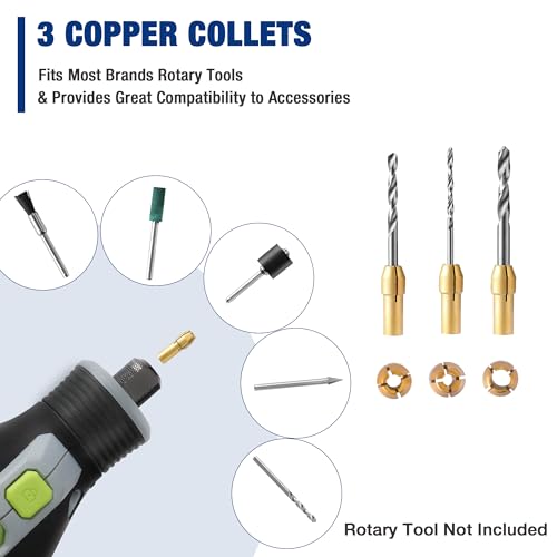 WORKPRO 476PCS Rotary Tool Accessories Kit, 1/8" Shank Rotary Tool Bits - style: 476-Piece Rotary Tool Attachments
