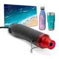 Bubble Removing Tool for Epoxy Resin and Acrylic Art, DIY Glitter Tumblers, Specially-Designed Heat Gun for Making Acrylic Resin Travel Mugs Tumblers to Remove Air Bubbles (Black) - color: Black