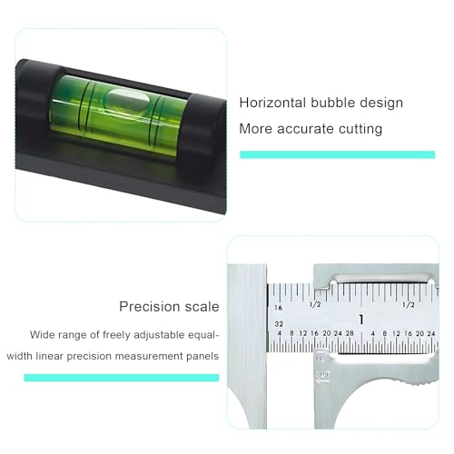 4 PCS RV Standard Levels, Bubble Spirit Level RV Standard Level Indicators Tool with Mounting Holes, Universal Spirit Leveling Tools for Tripod Travel Trailer Camping Motorhome