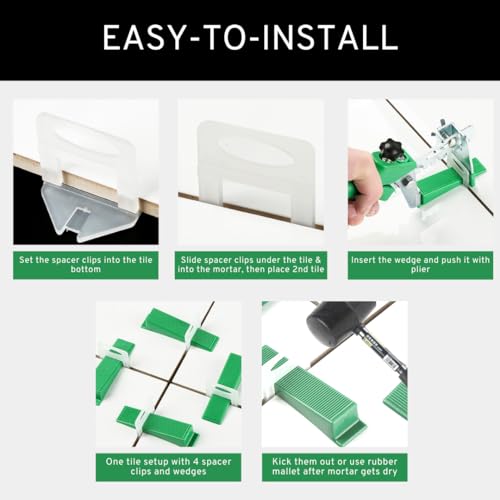 600 Tile Leveling Wedges for Tile Spacer Leveling System – Durable Plastic Wedges for Precise Tile Installation and Lippage Prevention - color: 600 Wedges