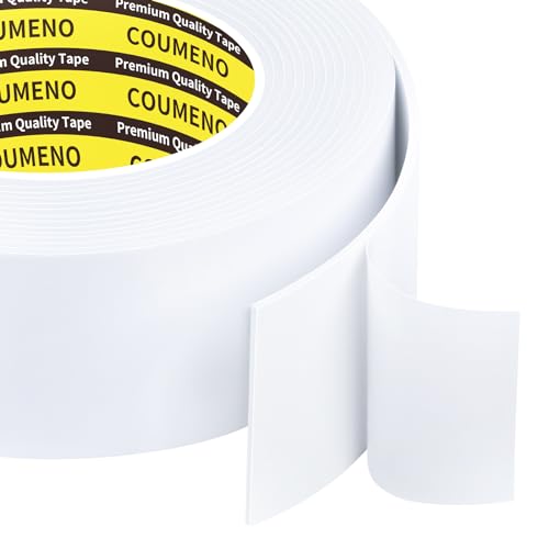 White Foam Tape Weather Stripping Sealing Sponge,1.18in x 9.84FT, - color: White, size: 1.18in x 9.84FT,