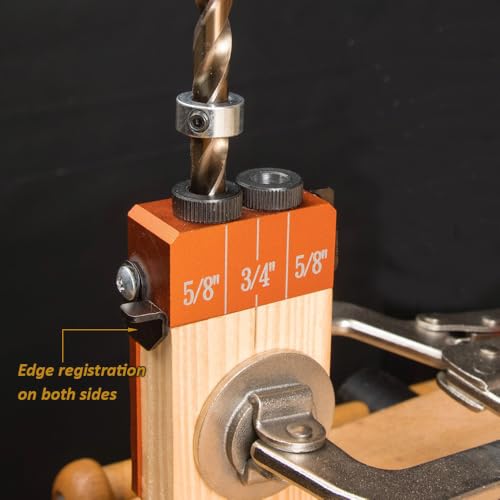 O'SKOOL 3/8" Self-Centering Dowel Jig Kit with Cobalt M-35 Drill Bit - style: Solid Aluminum Dowel Jig Kit