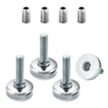 POWERTEC Threaded Leveling Feet 4PK with 3/8"-16 Threaded Inserts, Heavy Duty Adjustable Furniture Levelers with Large Nylon Foot for Cabinets, Benches, Tables & More (71189) - size: Leveling Feet Insert, Set of 4