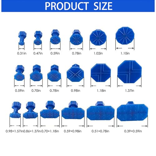 KOSHA 18 Pcs Car Dent Puller Kit, Dent Remover Tool for Car, T-Bar