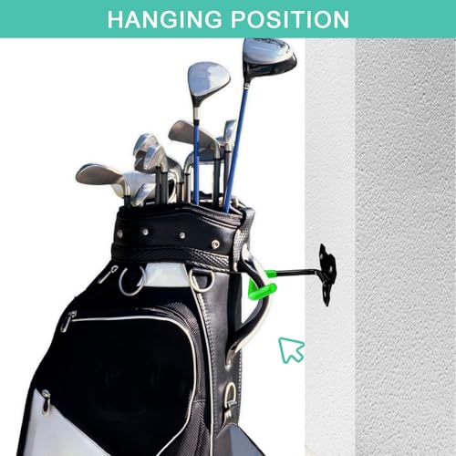 Wall Mounted Golf Bag Hook, Black
