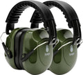 2 Pack 34dB Noise Canceling Headphones For Shooting, Hearing Protection Earmuffs, Ear Protection Headphones, Thickened Headband Ear Muffs For Noise Reduction For Shooting, Construction,Mowing - color: Green+green